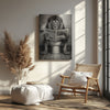 Maxcorners Funny Lion Toilet Canvas Bathroom Wall Art LM2611