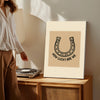 Maxcorners Horse shoe Wall Art Decor for Living Room LM2611