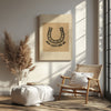 Maxcorners Horse shoe Wall Art Decor for Living Room LM2611