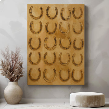 Maxcorners Lucky Horseshoes Wall Art Decor for Living Room LM2611