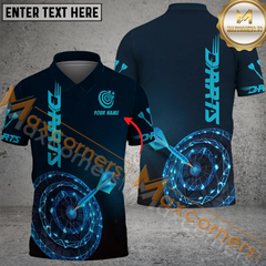 Maxcorners Digital Darts Jersey Multicolor Option Customized Name, Team Name 3D Polo Shirt