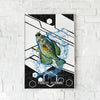 Maxcorners Crappie Fishing Tech Carbon Geometry Splash Design Personalized Name 3D Poster
