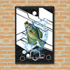 Maxcorners Crappie Fishing Tech Carbon Geometry Splash Design Personalized Name 3D Poster