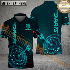 Maxcorners Digital Darts Jersey Multicolor Option Customized Name, Team Name 3D Polo Shirt