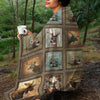 Maxcorners Rustic Wildlife Cabin Lodge Fleece Blanket - Deer, Moose, and Duck Hunting Retreat Fleece Blanket LM1611