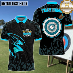 Maxcorners Eagle Eye Archery Personalized Name 3D Shirt