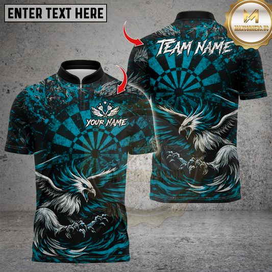 Maxcorners Darts Evil Bird Dartboard Design Multicolor Customized Name, Team Name 3D Shirts