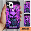 Maxcorners Darts Bunny Dartboard Multicolor Personalized Name 3D Phone Case