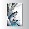 Maxcorners Salmon Fishing Halftone Dynamic Splash Design Personalized Name 3D Poster
