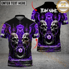 Maxcorners Billiard Ball 8 Hell Throne Multicolor Customized Name, Team Name 3D Shirt