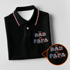 Maxcorners Black First Dad Now Grandpa Golf Polo Shirt, Women’s Golf Polo, Golf Shirts For Women LM1507