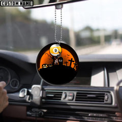 Maxcorners Personalized Billiards 8 Ball Elegant Glass Ornament