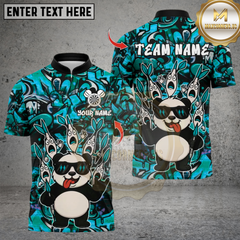 Maxcorners Darts Panda Cool Graffiti Style Multicolor Customized Name, Team Name 3D Shirts