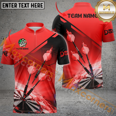 Maxcorners Classic Darts Jersey Multicolor Options Personalized Name, Team Name 3D Polo Shirt