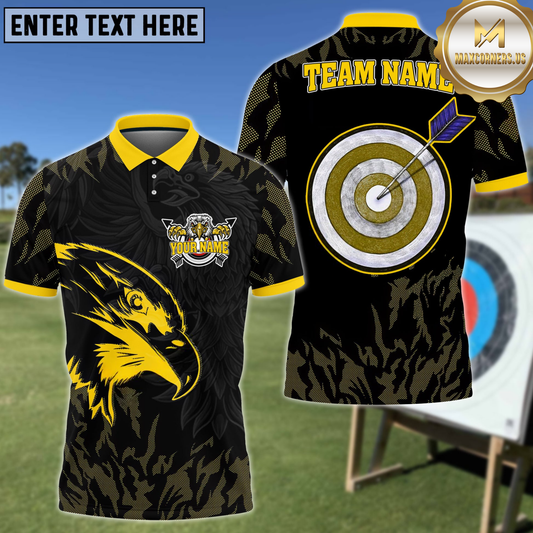 Maxcorners Eagle Eye Archery Personalized Name 3D Shirt