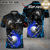 Maxcorners Fire Reaper Golf Polo Customized Name, Team Name 3D Shirts (4 Colors)