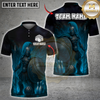 Maxcorners Bowling Spartan Shield Flame Multicolor Customized Name, Team Name 3D Shirts