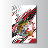 Maxcorners Walleye Fishing Bold Action Design Personalized Name 3D Poster