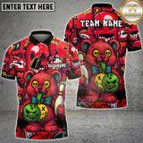 Maxcorners Bowling Shirt Zombie Teddy Cartoon Multioptions Personalized Name, Team Name Unisex 3D Shirt