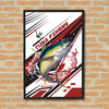 Maxcorners Tuna Fishing Power Motion Artwork Personalized Name 3D Poster