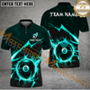 Maxcorners Ball 8 Thunder Strike Down Billiard Jersey Multicolor Options Personalized Name, Team Name 3D Polo Shirt
