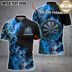 Maxcorners Darts Double Fire Multicolor Options Personalized Name, Team Name 3D Shirt