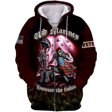 Maxcorners Veteran's Honor Camo Hoodie