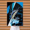 Maxcorners Marlin Fishing Dynamic Splash Art Personalized Name 3D Poster