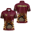 Maxcorners US Flag Dart Arrow Custom Brown Bear Dart Shirt For Men, Dart Team Jerseys LM064