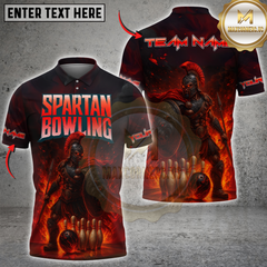 Maxcorners Bowling Spartan Inferno Multicolor Customized Name, Team Name 3D Shirts 1