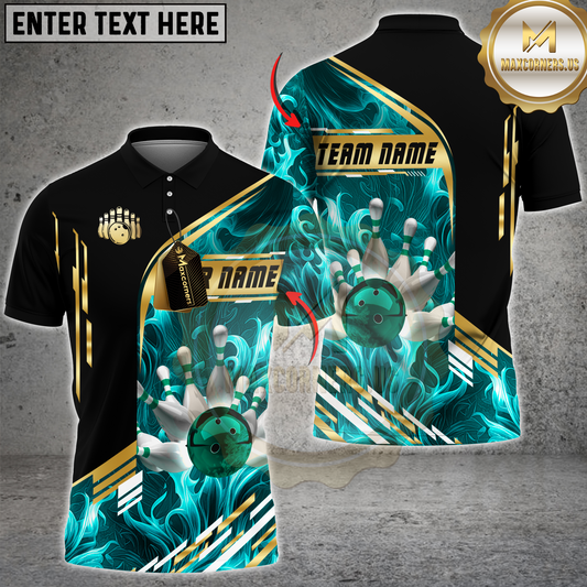 Maxcorners Inferno Strike Bowling Jersey Multicolor Customized Name, Team Name 3D Shirts