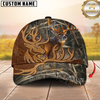 Maxcorners Deer Hunter Leather-Style Patch Personalized Hat 3D Printed Multicolor