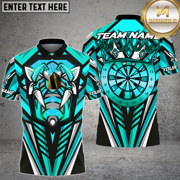 Maxcorners Dart Shirt Hornet Style Power Lines Multioptions Personalized Name, Team Name Unisex 3D Shirt (4 Colors)