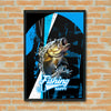 Maxcorners Largemouth Bass Fishing Dynamic Splash Art Personalized Name 3D Poster