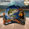 Maxcorners Fishing Blue Sunset Ocean Camo Personalized 3D Cap