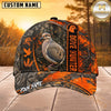 Maxcorners Hunting Orange Camo Hunter Personalized 3D Cap