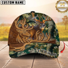 Maxcorners Deer Hunter Leather-Style Patch Personalized Hat 3D Printed Multicolor