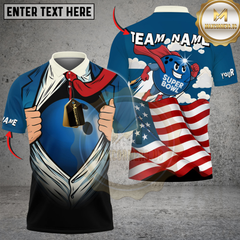 Maxcorners Bowling Super Bowl Ball Personalized Name, Team Name Unisex Shirt