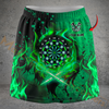 Maxcorners Darts Flame Skull Dartboard Personalized 3D Skirts With Shorts