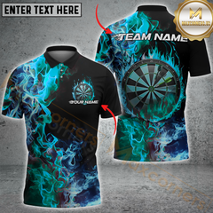 Maxcorners Darts Double Fire Multicolor Options Personalized Name, Team Name 3D Shirt