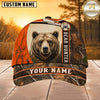 Maxcorners Hunting Orange White Camo Hunter Personalized 3D Cap