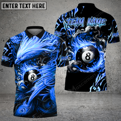 Maxcorners Ball 8 Phoenix Arisen Billiard Jersey Multicolor Options Personalized Name, Team Name 3D Polo Shirt