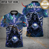 Maxcorner Dark Thunder Reaper Golf Polo Shirt Customized Name, Team Name 3D Shirts (4 Colors)