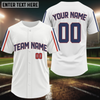 Maxcorners White Monochrome Double-Pinstripe Jersey For Men Custom Name & Number | Clean Classic LM2608