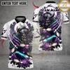Maxcorners Bowling Demon Samurai With Flower Multicolor Customized Name, Team Name 3D Shirts