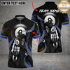 Maxcorners Billiard Ball 8 Playful Reaper Multicolor Options Personalized Name, Team Name 3D Shirt