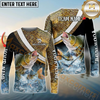 Maxcorners Fishing Skin Water Custom Name & Team Name 3D Shirts