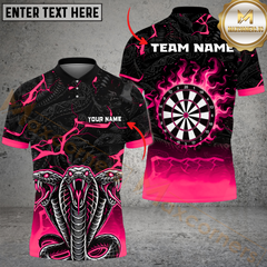 Maxcorners Darts Snake Multicolor Option Customized Name, Team Name 3D Shirt