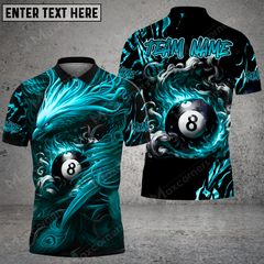 Maxcorners Ball 8 Phoenix Arisen Billiard Jersey Multicolor Options Personalized Name, Team Name 3D Polo Shirt