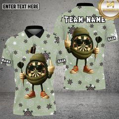 Maxcorners Snowflake Winter Dartboard  Chill Multioptions Personalized Name, Team Name Unisex 3D Shirt (4 Colors)